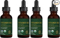 Global Healing Center - Vitamin B12 5000 mcg Organic Sublingual Liquid Drops | 3-in-1 Methylcobalamin Adenosylcobalamin Hydroxo Blend 1 Fl Oz (4-Pack)
