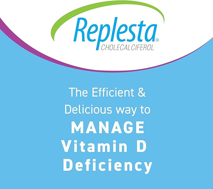 Replesta 50000 IU Vitamin D3 Cholecalciferol for Vitamin D Deficiency Once-Weekly Chewable Wafer Non-GMO Natural Orange Flavor 4 Pack (Pack of 2)