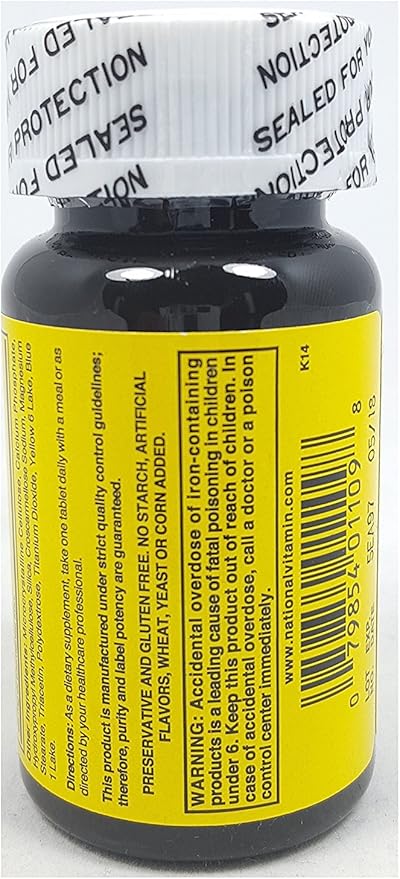 Nature`s Blend Ferrous Sulfate 325mg Tablets 100 Count Per Bottle - 3 Bottles