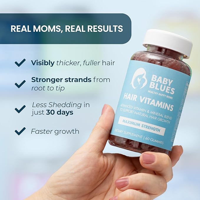 Baby Blues Hair Regrowth &amp Metabolism Support Gummies