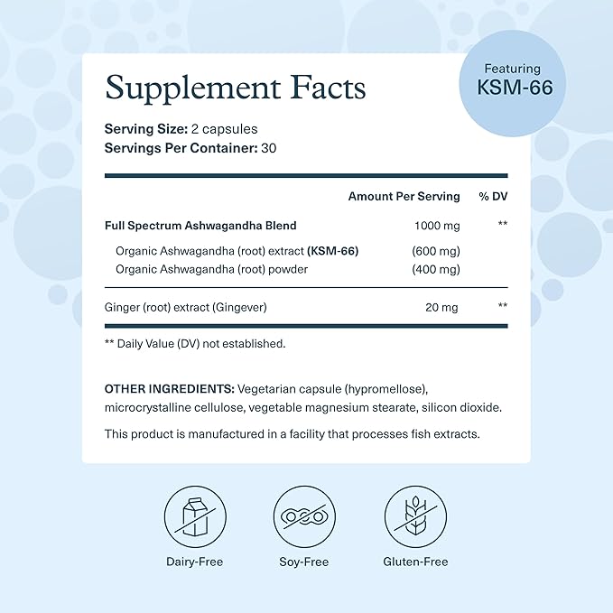 Youtheory Ashwagandha 1000mg (60 Veg Caps) K2D3 (60 Veg Caps) – Stress &amp Cortisol Support Bone &amp Heart Health* – Gluten Dairy &amp Soy Free Supplements for Men &amp Women
