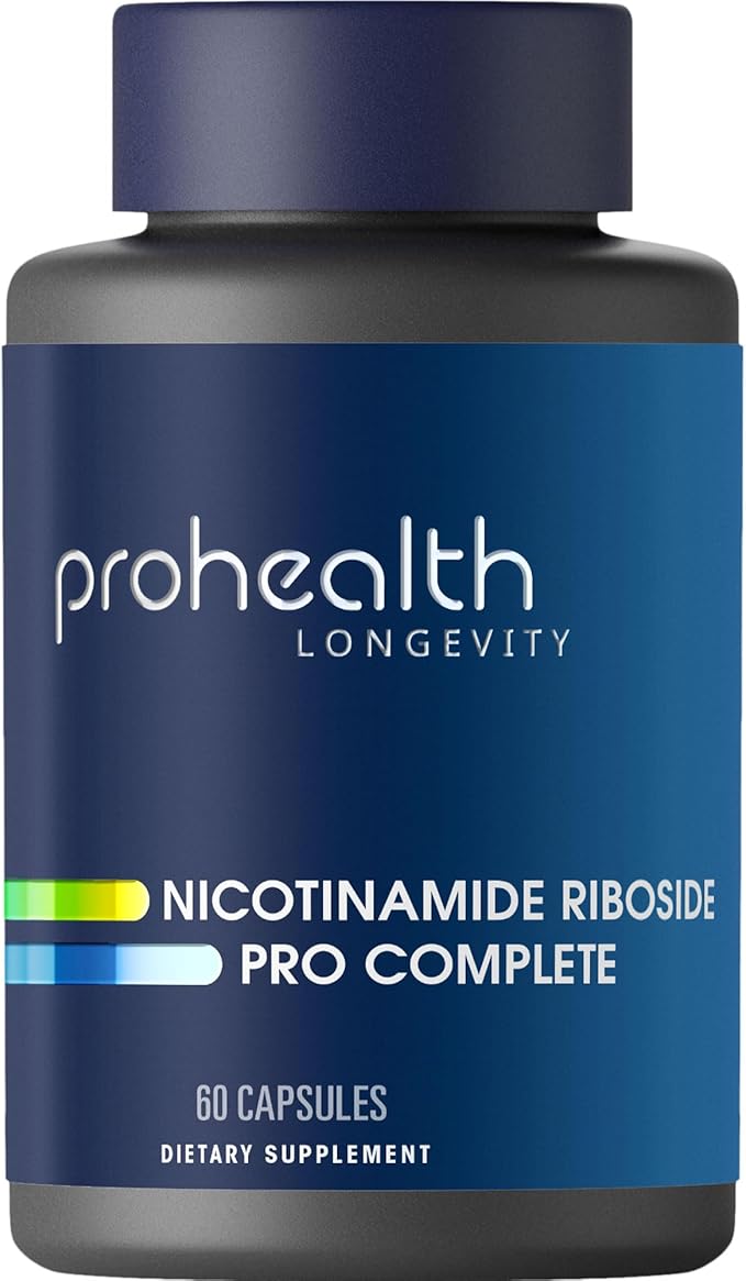 ProHealth Nicotinamide Riboside Pro Complete | 60 Capsules | Comprehensive NAD+ Support | 500mg Nicotinamide Riboside + 500mg Trans-Resveratrol + 100mg TMG Per Serving | USA Manufactured Lab-Tested