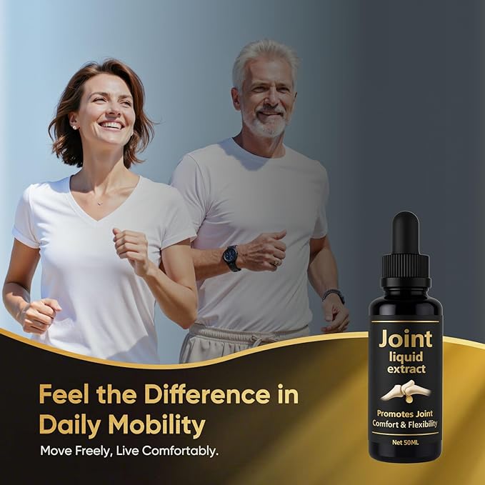 Joint Extract Liquid – Herbal Blend with Turmeric White Willow Bark Devil’s Claw &amp Ginger Root – Vegan Wild-Harvested Easy-Mix Dropper – 50ml