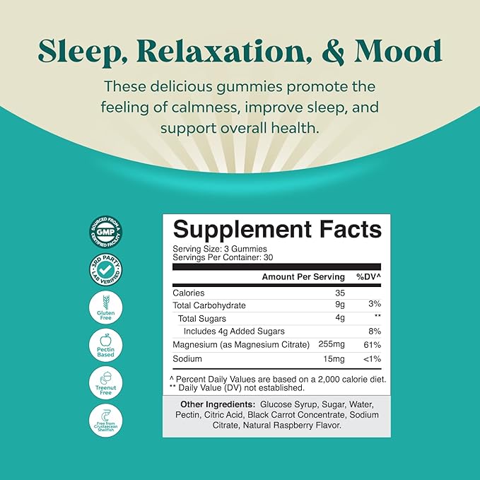 Bundle of Extra Strength Iron Supplement Gummies with Vitamin C &amp B Complex - Increase Red Blood Cells Supplement and Extra Strength Calm Magnesium Gummies with Elemental Mag - Body &amp Mind Rel