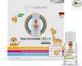 Vitabaum® Multivitamin Kids - Children's Vitamins for Healthy Growth - 30 Vials - 0.34 fl.oz (10ml) Each - Innovative Twist and Mix System™ for Fast Absorption - Vegan Gluten Free