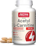 Jarrow Formulas® Acetyl L-Carnitine 500 mg Dietary Supplement Amino Acid Support for Brain Health and Antioxidants 120 Veggie Capsules 120 Day Supply
