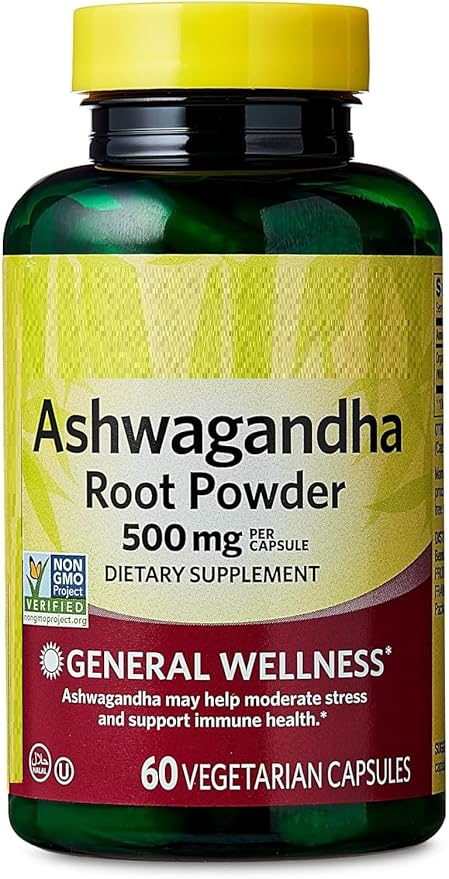 SEDLAV Ashwagandha Root Powder General Wellness Dietary Supplement Vegetarian Capsules 500 mg 60 Count + Sticker Intended for General Wellness Routines