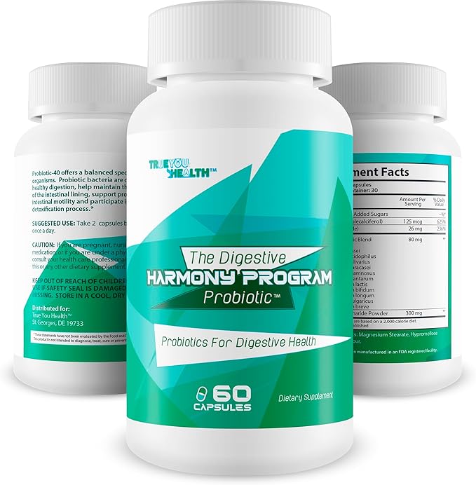 The Digestive Harmony Program Probiotic - Our Best Probiotics for Digestive Health - Pre and Probiotics for Digestive Health - Probiotics for Women Digestive Health Probiotics for Men Digestive Health