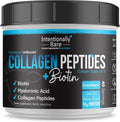 Intentionally Bare Collagen Powder Unflavored - Collagen Peptides Powder with Biotin &amp Hyaluronic Acid - Non-GMO &amp Grass Fed Collagen Protein Powder with 10g Protein - Keto Collagen Powder 40