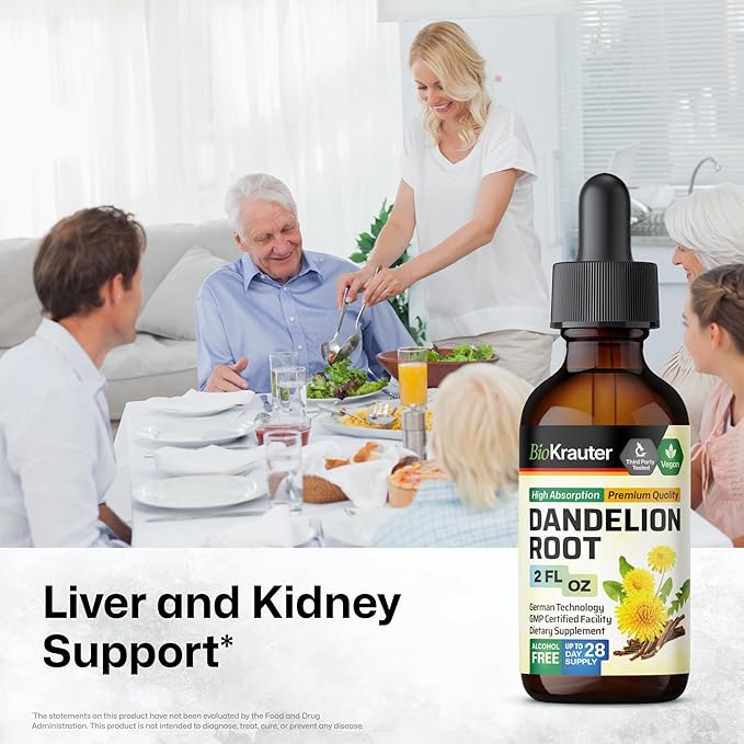 BIO KRAUTER Dandelion Tincture 2 Fl. Oz. &amp Milk Thistle Tincture 2 Fl. Oz.