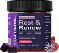 Slumber Rest &amp Renew Sleep Gummies Vegan Sleep Aid With Organic Passion Flower Chamomile &amp Pure Reishi Mushroom to Support Relaxation Before Bed Plant Based Low Sugar Strawberry Flavor