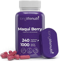 LongLifeNutri Maqui Berry 1000 mg – 240 Veg Caps (4-Month Supply) Organic Antioxidant Superfruit Vegan Non-GMO GMP-Made in USA
