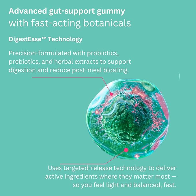 5X Strength - 40 Billion CFU Probiotic Gummies for Women &amp Men | Prebiotics Ginger &amp Peppermint | Reduce Bloating Support Digestion &amp Gut Health | Vegan Non-GMO Naturally Flavored – 90