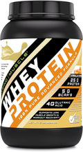 Amazing Muscle 100% Whey Protein Powder *Advanced Formula with Whey Protein Isolate as a Primary Ingredient Along with Ultra Filtered Whey Protein Concentrate (Vanilla Toffee 2 Lb)