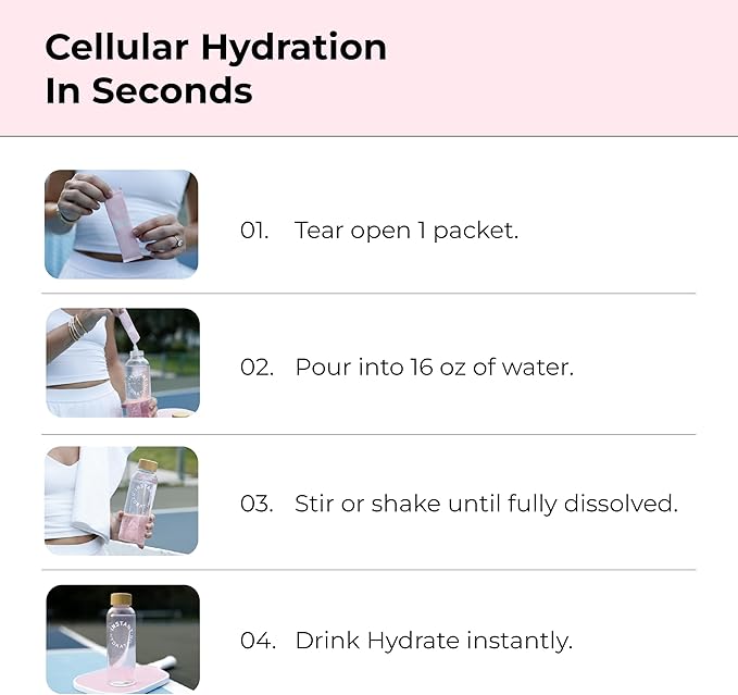 Instant Hydration Electrolytes Powder Packets - Cotton Candy Drink Mix - Zero Sugar - Keto Vegan Gluten-Free Non-GMO - Boost Recovery Brain Health Muscle &amp Tissue Support- 30 Sticks
