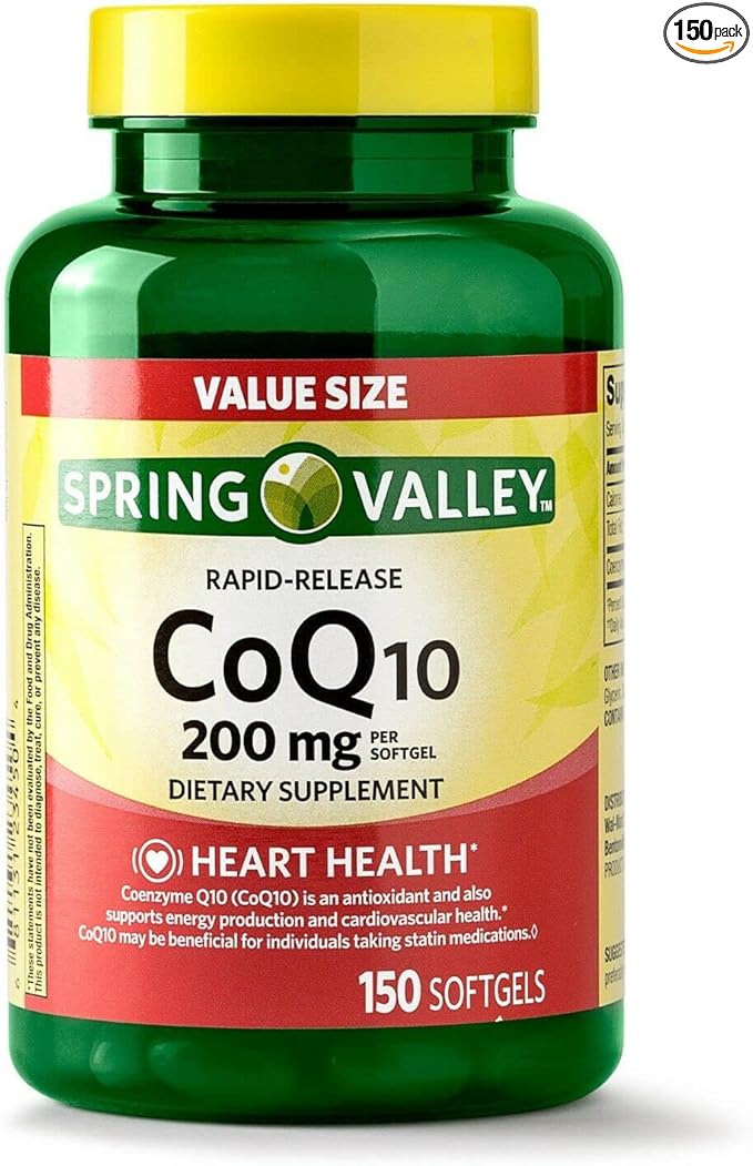 Spring Valley CoQ10 150 softgels 200 mg