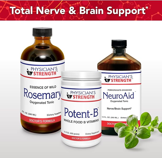 Physician's Strength Potent-B - 14.10 oz - Whole Food B Vitamins to Energize the Body - Non-GMO - 28 Servings