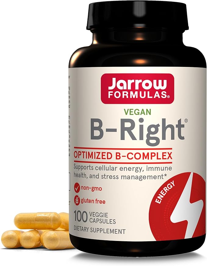Jarrow Formulas B-Complex &amp Methyl B-12 Chewables Cellular Energy and Cardiovascular Support Supplement Bundle 100 Count Each