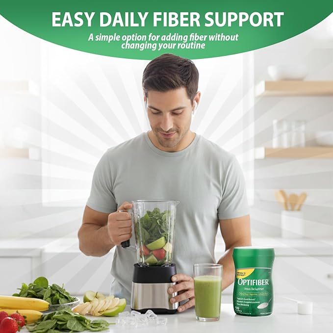 Braidz OptiFiber Prebiotic Fiber Supplement Wheat Dextrin Fiber Powder Unflavored 190 Servings 25.6 Ounces with a Scoolpy 1 Tablespoon Measuring Spoon