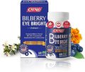 CATALO Bilberry Eyebright Extract with Lutein &amp Zeaxanthin Plant-Based Formula with European Bilberry Eyebright &amp Marigold Flower Extract - 60 Vegetarian Capsules