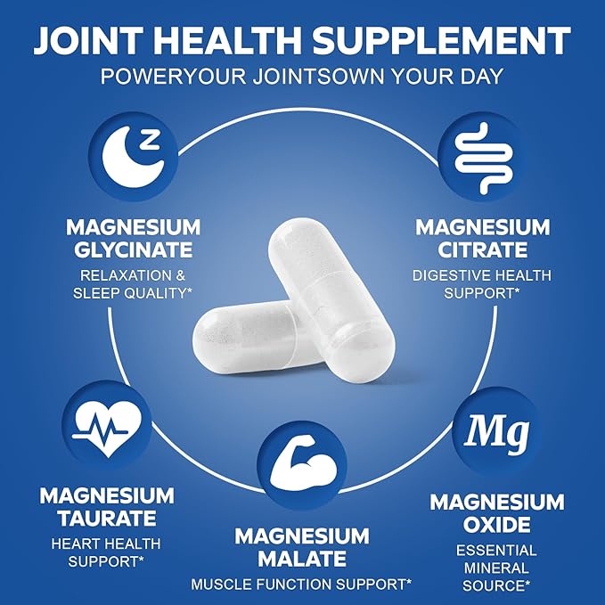 60-Day Supply Move &amp Relax Bundle Glucosamine Complex &amp Magnesium Complex Supplement Set 3 Individual Bottles Glucosamine Complex and Magnesium Complex