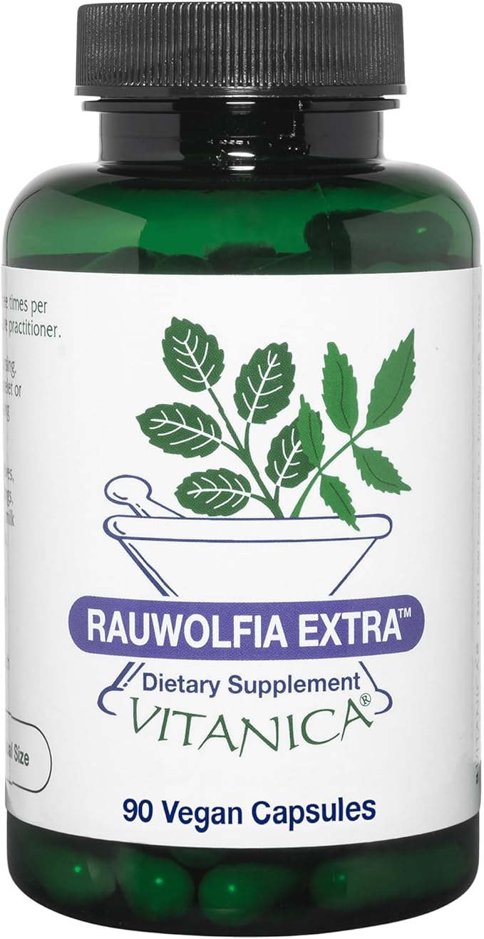 Vitanica Rauwolfia Extra Cardiovascular Support Supplement Vegan 90 Capsules