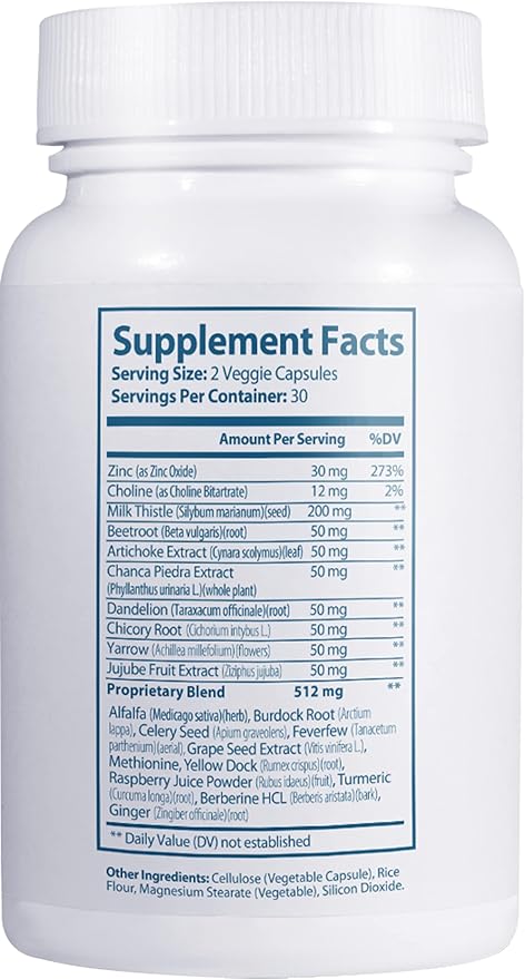 Clinical Effects: Liver Support - Natural Milk Thistle and Zinc Supplement - 3 Pack - Helps Detox and Cleanse The Liver - Supports Liver Function and Digestive Health - Made in The USA