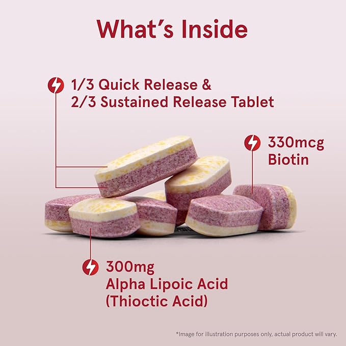 Jarrow Formulas Alpha Lipoic Sustain with Biotin 300 mg Alpha Lipoic Acid Universal Antioxidant Dietary Supplement 60 Vegan Tablets Up to a 60 Day Supply
