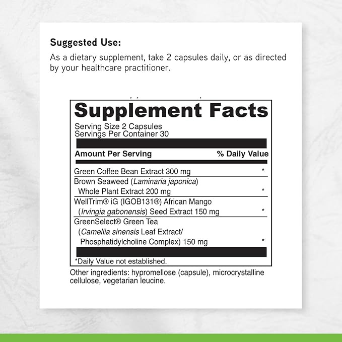 DAVINCI Labs Adipo-Leptin Benefits Dietary Supplement - Hormone Balance Support &amp Metabolism Support with Green Tea Extract Green Coffee Bean Extract &amp More* - 60 Vegetarian Capsules (30 Serv