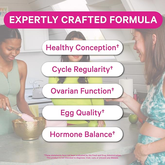 Pink Stork Magnesium Glycinate + Fertility Support Bundle Magnesium Supplement for Women Prenatal Vitamin for Conception