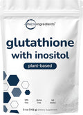 Glutathione Supplement Pure Glutathione Reduced Powder with Inositol 5 Ounce (9 Months Supply) 2 in 1 Formula Powerful Ingredients for Antioxidants Supports Liver Function Vegan