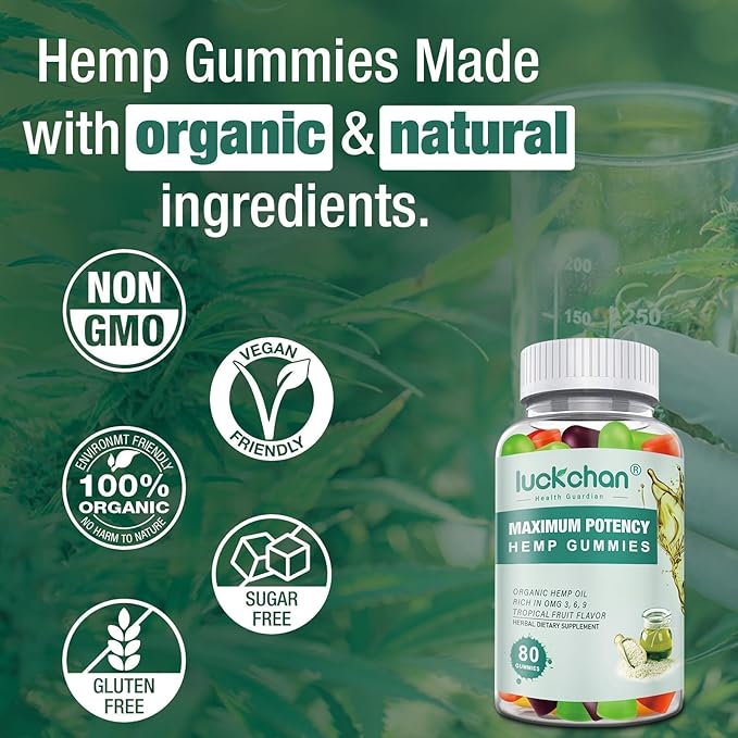 Hemp Gummies for Sleep Pain Anxiety - Pure Extra Strength Organic Hеmp Oil Gummies - 100% Natural Bear High Potency Hemp Gummy for Adults (2 Packs)
