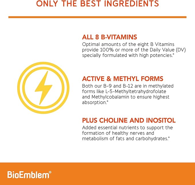 BioEmblem Triple Magnesium Complex 180 Capsules and Vitamin B-Complex