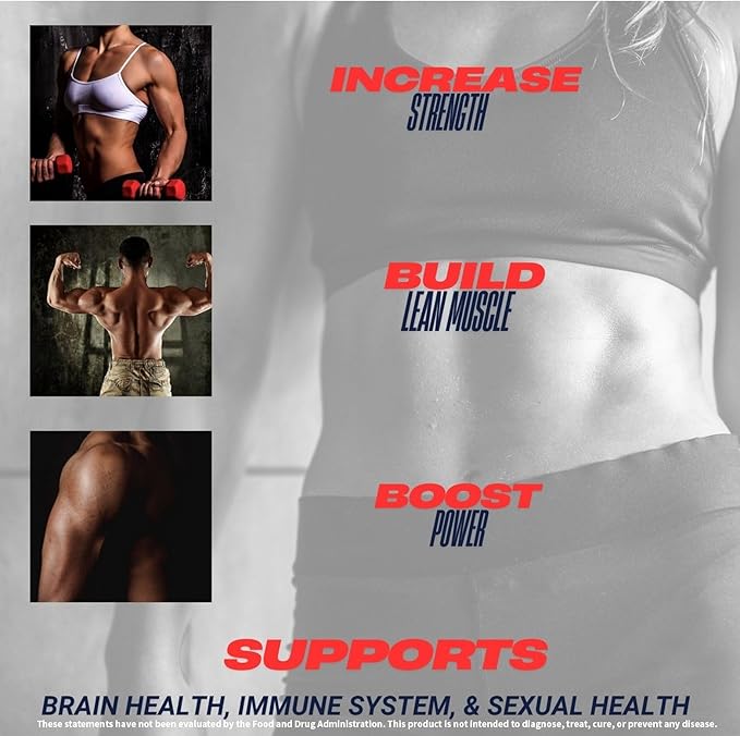 CREATINE HCl + Recovery Capsules for Men and Women Muscle &amp Brain Health Cognitive Function Immune Support - 90 Vegetable Capsules