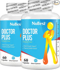 NuBest Doctor Plus with Calcium Vitamin D3 Vitamin K2 (MK7) Magnesium Capsules for Bone Strength Healthy Bones Immunity Calcium Max Absorption for Age 10+ | 120 Capsules | 2 Months Supply
