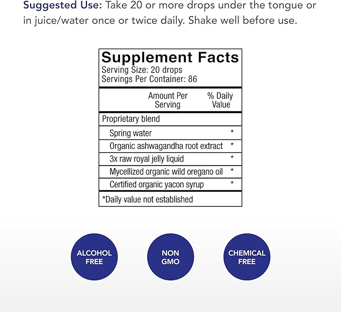Physician's Strength AshwaPower - 2 fl oz - Wild Ashwagandha Root Extract - Supports Overall Health &amp Energy - 86 Servings