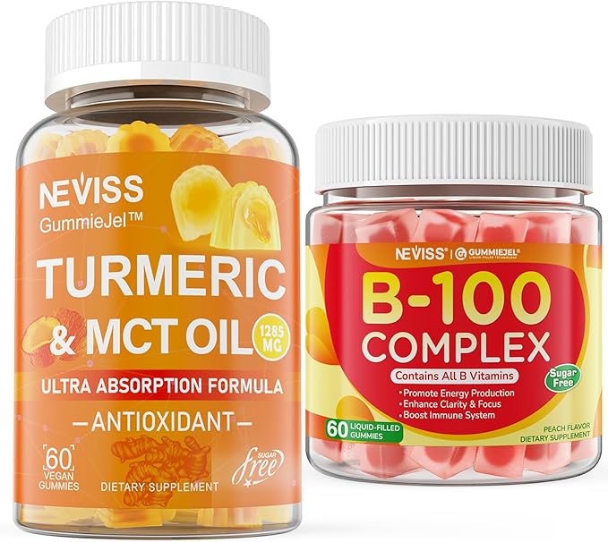 Turmeric Gummies 1000mg+Vitamin B100 Complex Gummies