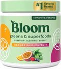 Bloom Nutrition Superfood Greens Powder Digestive Enzymes with Probiotics and Prebiotics Gut Health Bloating Relief for Women Chlorella Juice Mix w/Beet Root Powder 30 SVG Orange Passionfruit