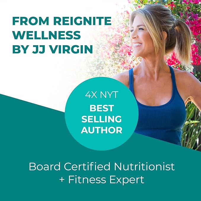 Reignite Wellness by JJ Virgin | SHEatine Powder | Creatine Trifecta for Powerful Aging | Creatine HCL Taurine &amp Magnesium Glycinate | Orange Flavor 60 Servings