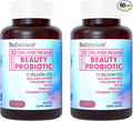 BioEmblem Beauty Probiotics for Women 35 Billion CFU 14 Strains with Biotin Collagen Prebiotics for Digestive Health Hair Skin and Nails Vaginal Probiotics Supplement Shelf Stable 60 Caps
