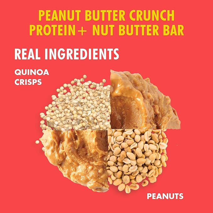 B.T.R Nation Vegan Keto Plant Based High Protein &amp HIgh Fiber Bars - Peanut Butter Crunch Protein+ | 12 Bars | Low Carb &amp GF Free of Sugar Alcohols Dairy Soy with Powerful Superfoods!