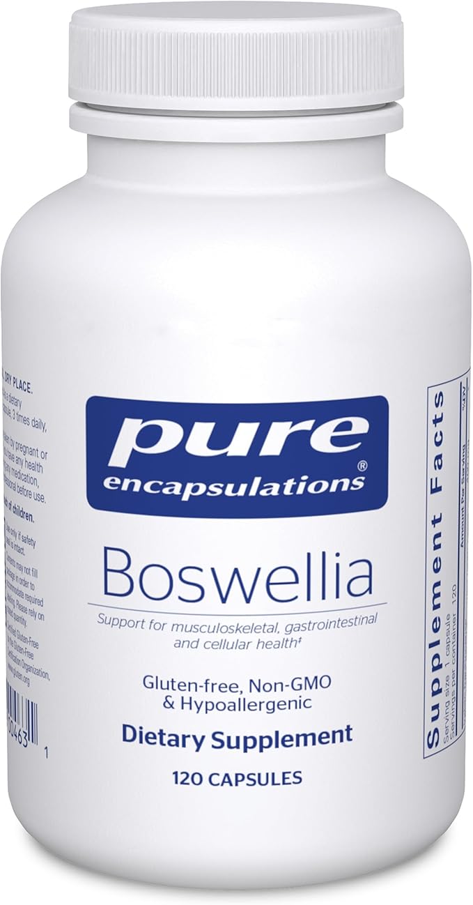 Pure Encapsulations Boswellia Supplement - for Joint Health GI &amp Connective Tissue - Supports Healthy Joints &amp Digestive Health* - Non-GMO &amp Vegan - 120 Capsules