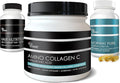 Marine Collagen + Hair Vitamins + Omega-3 Fish Oil - Beauty Nutrition Trifecta Bundle - Skin Nails Joints Aging Nutraceuticals