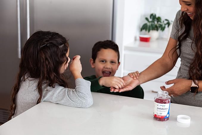 Nutricost Kids Melatonin Gummies 1mg 120 Gummies Strawberry Flavored (Pack of 2)