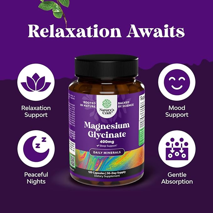 Bundle of Pure Magnesium Glycinate Supplement 400mg Per Serving for Mood Sleep &amp Relaxation Support and Turmeric Gummies for Adults Peach Flavor with Turmeric Curcumin Black Pepper Extract Ginger