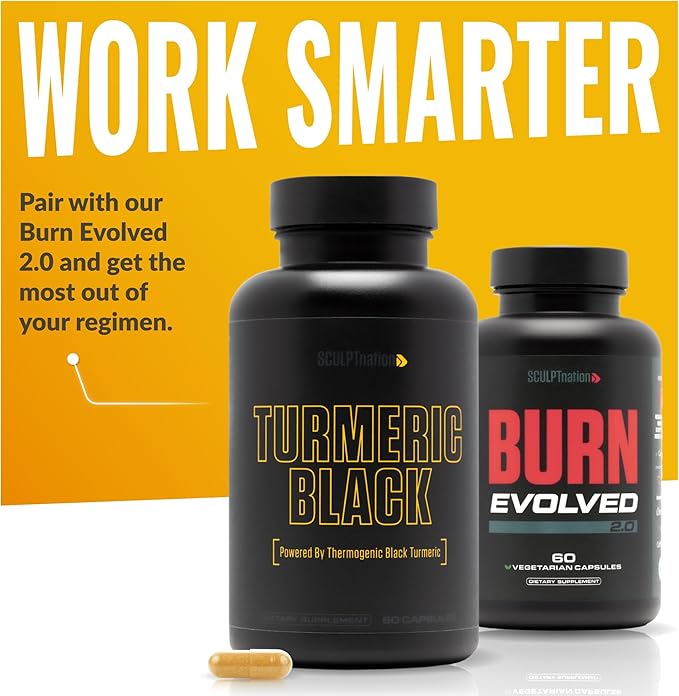 Sculpt Nation by V Shred Powerful Turmeric Supplement - Turmeric Curcumin with Black Pepper &amp Patented Ingredients for Joint Health - 30-Day Supply
