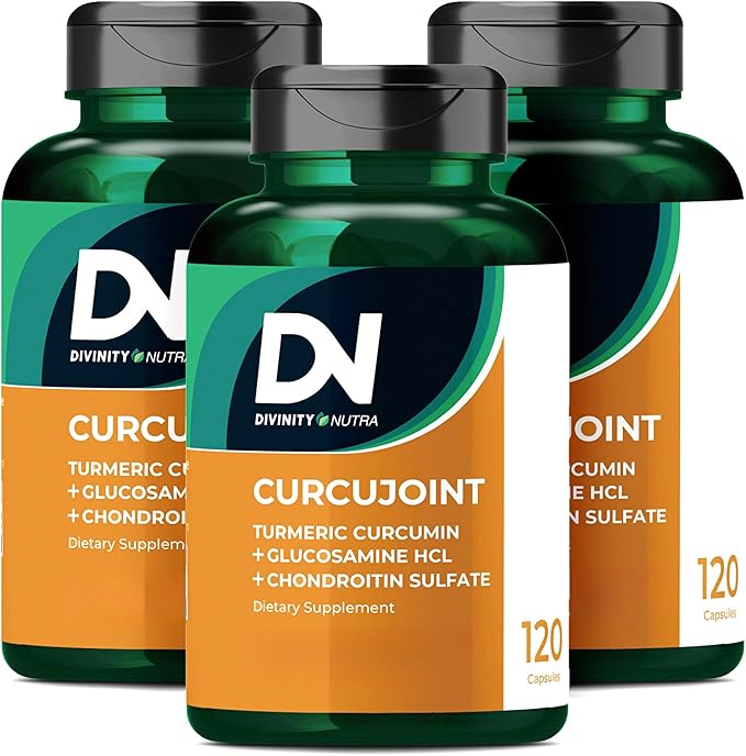 Divinity Nutra 3 Packs Turmeric Curcumin with Black Pepper | Turmeric Complex Herbal Supplement 1425mg | Non-GMO Gluten Free | 360 Capsules 180 Day Supply