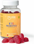 Feel Good Kids Probiotic Gummies – Gut Health &amp Immune Support – with DE111 Probiotic – Organic Strawberry Flavor – 60 Gummies for Children