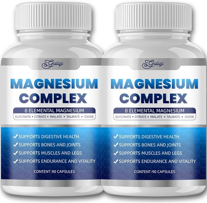 8-in-1 Magnesium Complex Supplement - 1000mg | High Absorption | Vegan Non-GMO | 90 Capsules (2)