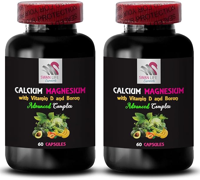 Calcium Magnesium Supplement - Calcium Magnesium Complex Balanced Minerals Phosphorus Support D3 Vitamin Vitamin D Calcium Supplement Magnesium Formula 3Bot